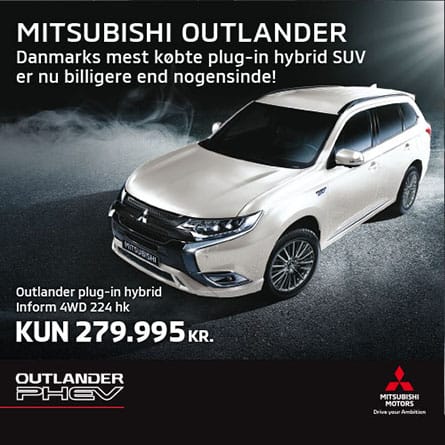outlander_tilbud Mitsubishi Outlander Plug-in hybrid
